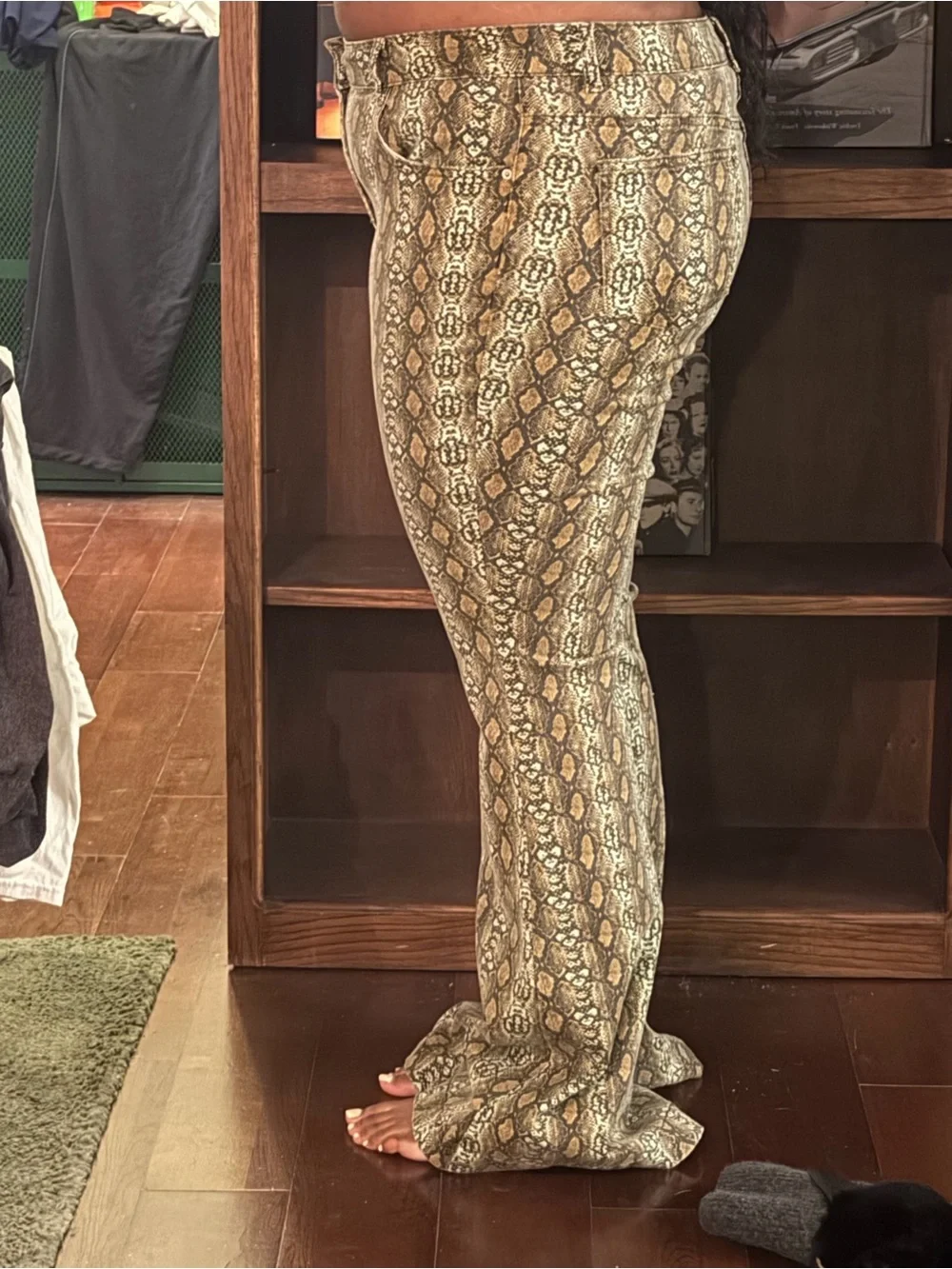 BDG Multicolor Snakeskin Flare Jeans